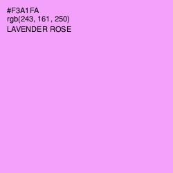 #F3A1FA - Lavender Rose Color Image